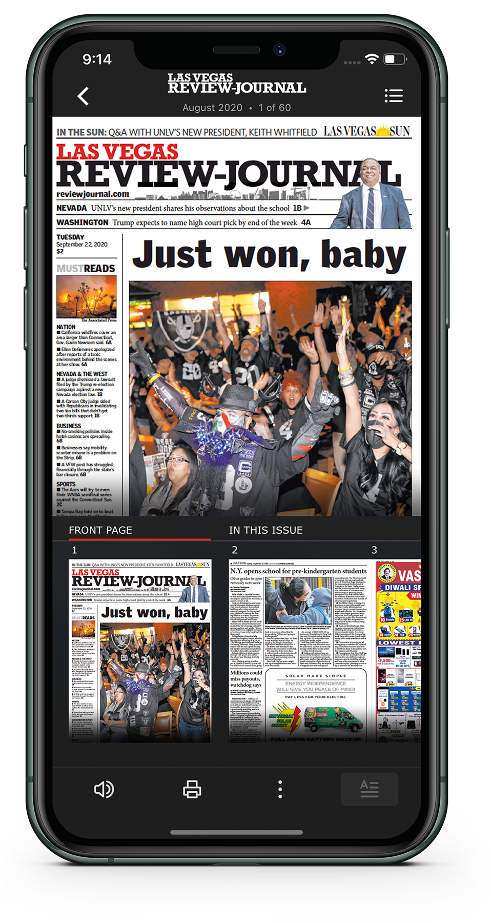 Las Vegas Review-Journal E-Edition iPhone app