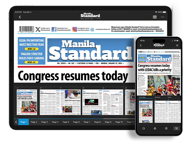 Download app for Manila Standard digital editions