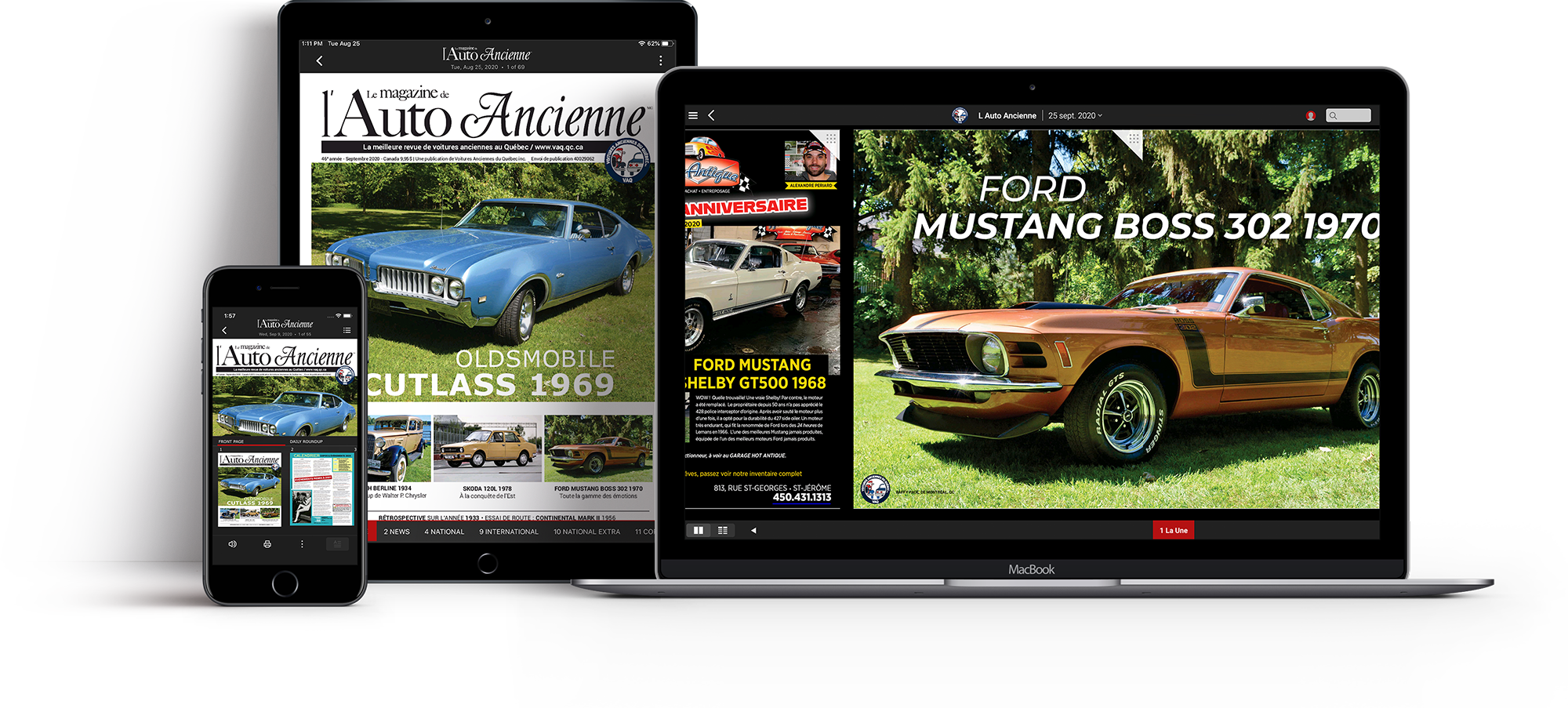 Obtenez votre magazine préféré sur les plates-formes iPhone, iPad, Android.
